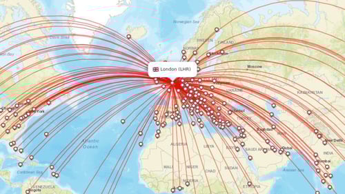 Direct flights to London