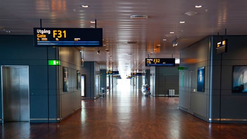 Top airports in Sweden by direct flight routes